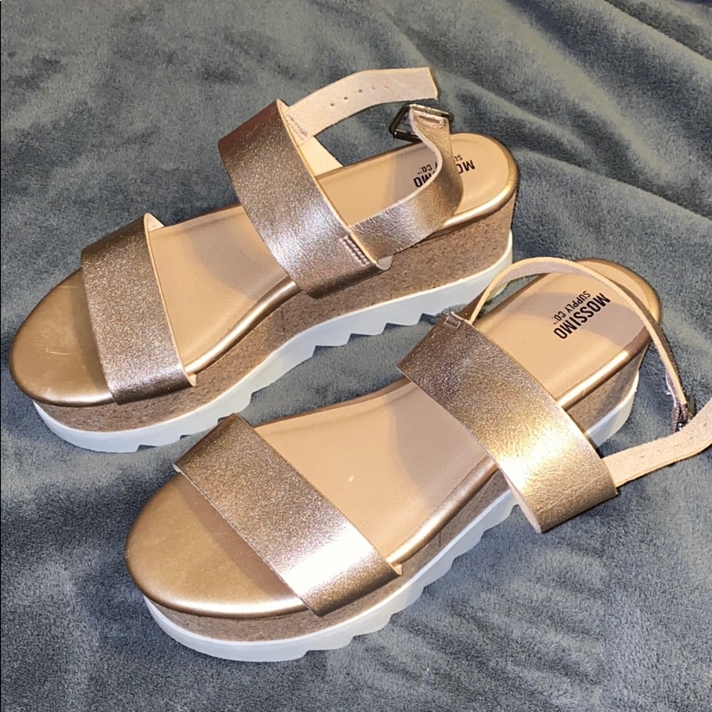 Platform sandals! NEVER WORN